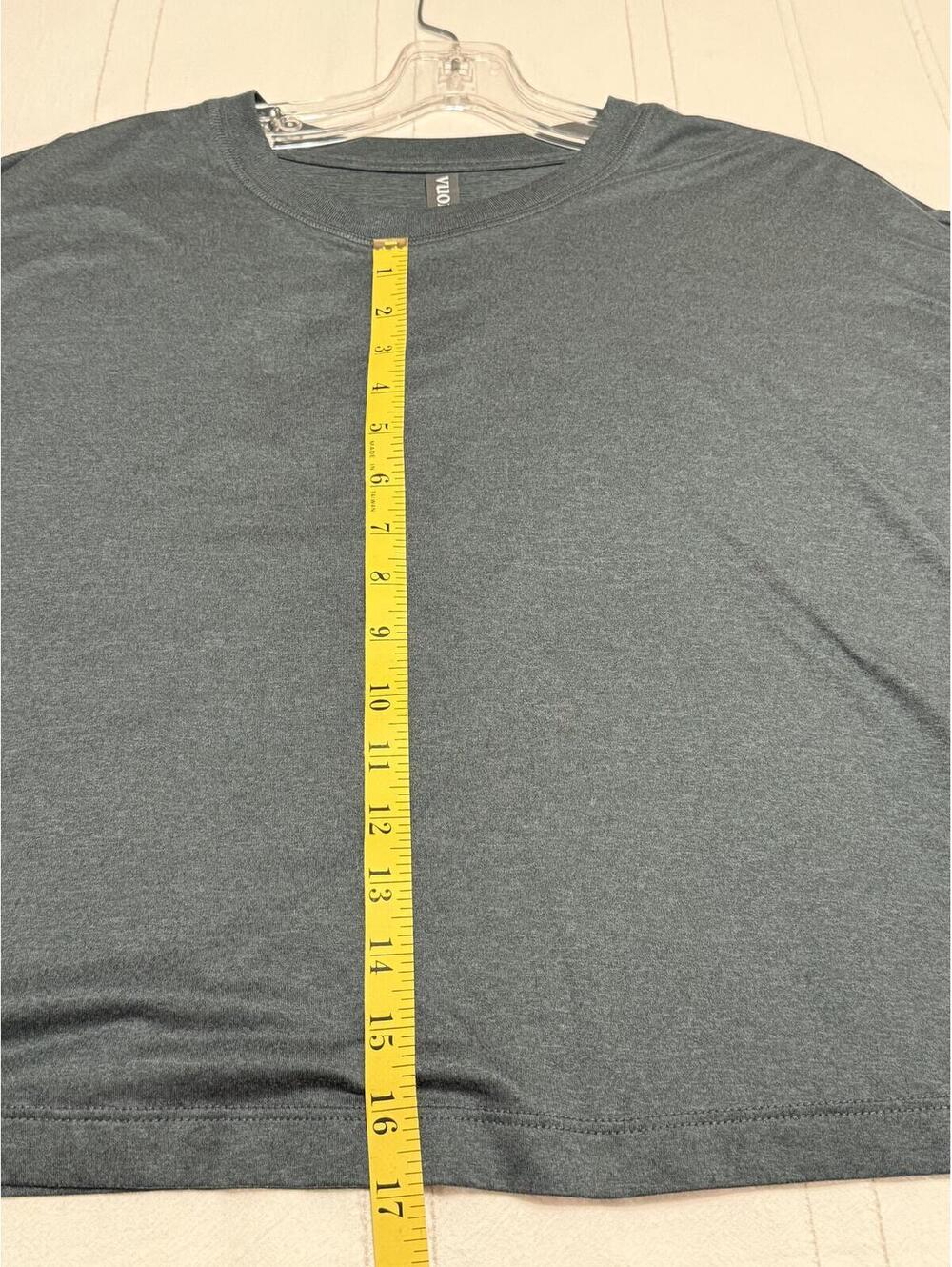 Vuori Daydream Crew Short Sleeve Top | Size M | Ink/Slate Blue Heather - Picture 7 of 7